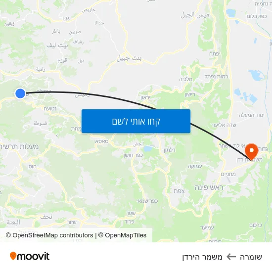 מפת שומרה למשמר הירדן