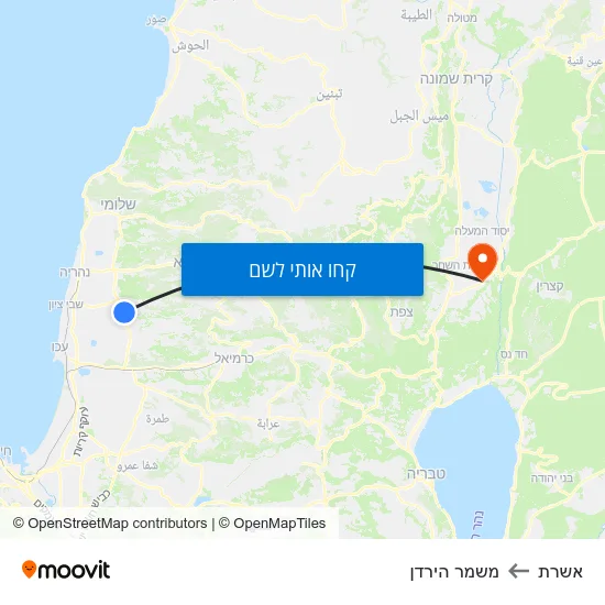 מפת אשרת למשמר הירדן
