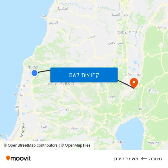 מפת מצובה למשמר הירדן