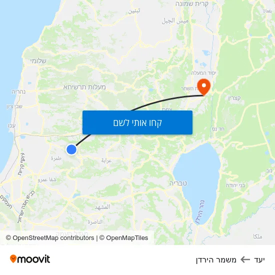 מפת יעד למשמר הירדן