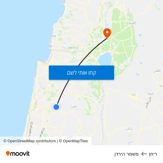 מפת ריחן למשמר הירדן