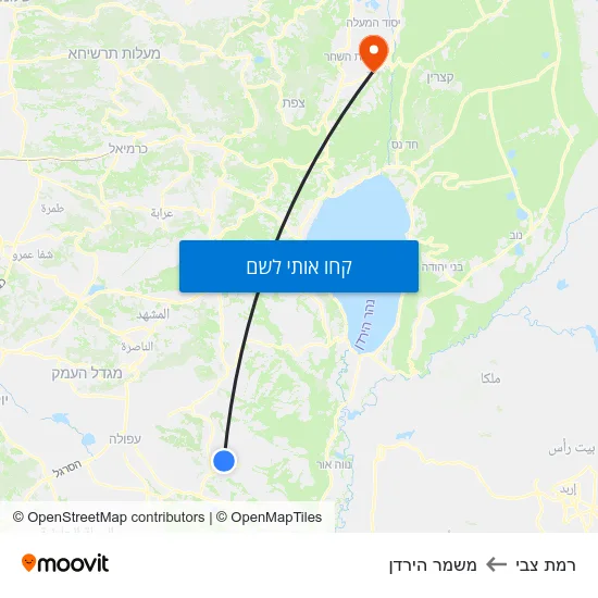 מפת רמת צבי למשמר הירדן