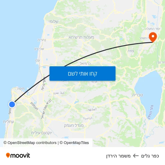 מפת כפר גלים למשמר הירדן