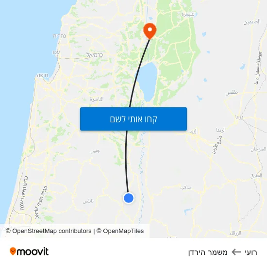 מפת רועי למשמר הירדן