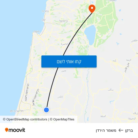 מפת ברקן למשמר הירדן