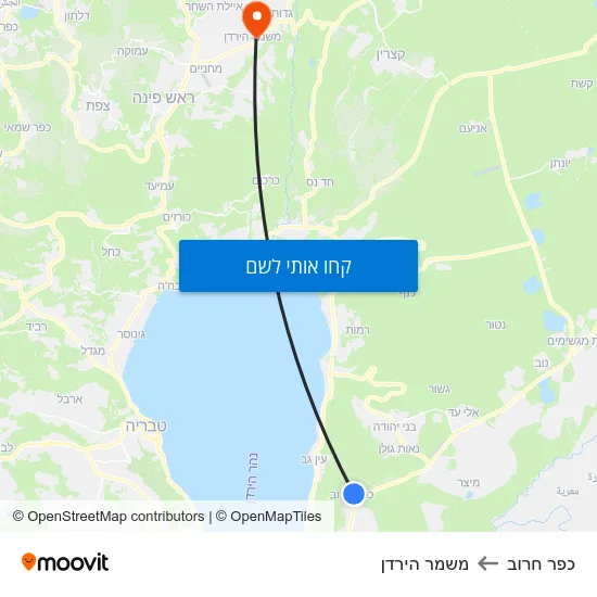 מפת כפר חרוב למשמר הירדן
