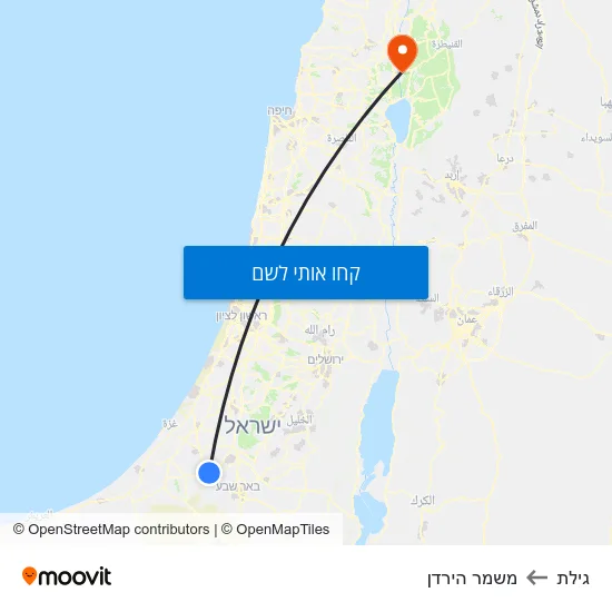 מפת גילת למשמר הירדן