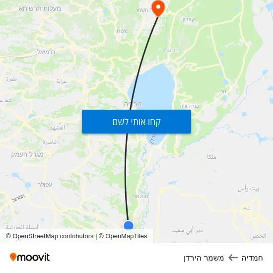מפת חמדיה למשמר הירדן