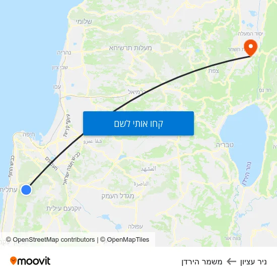 מפת ניר עציון למשמר הירדן