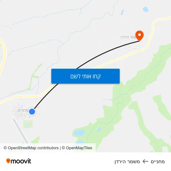 מפת מחניים למשמר הירדן