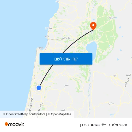 מפת תלמי אלעזר למשמר הירדן