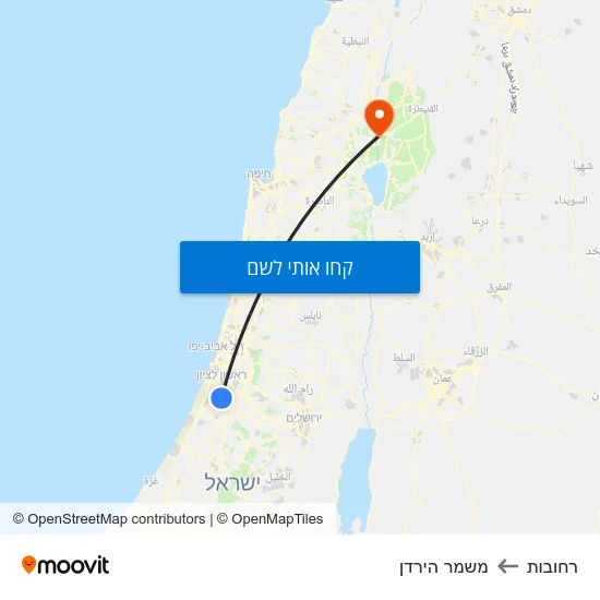 מפת רחובות למשמר הירדן