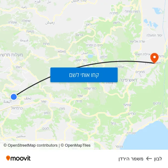 מפת לבון למשמר הירדן