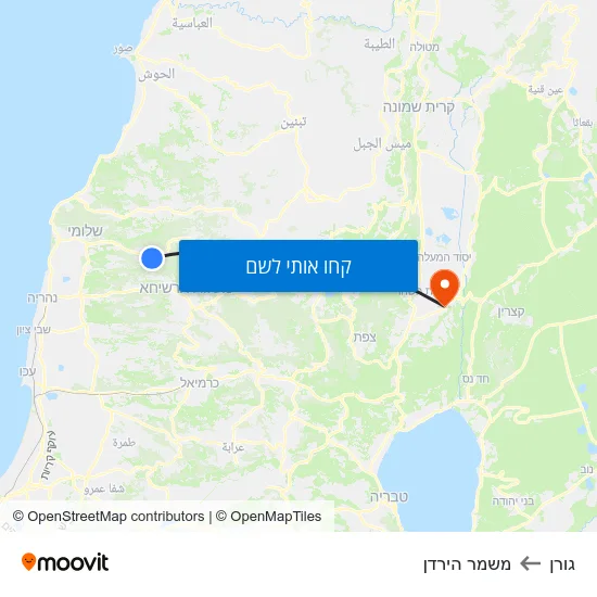 מפת גורן למשמר הירדן