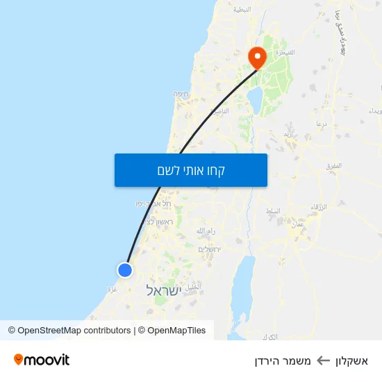 מפת אשקלון למשמר הירדן