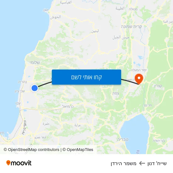 מפת שייח' דנון למשמר הירדן