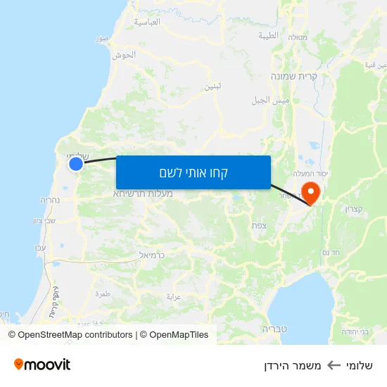 מפת שלומי למשמר הירדן