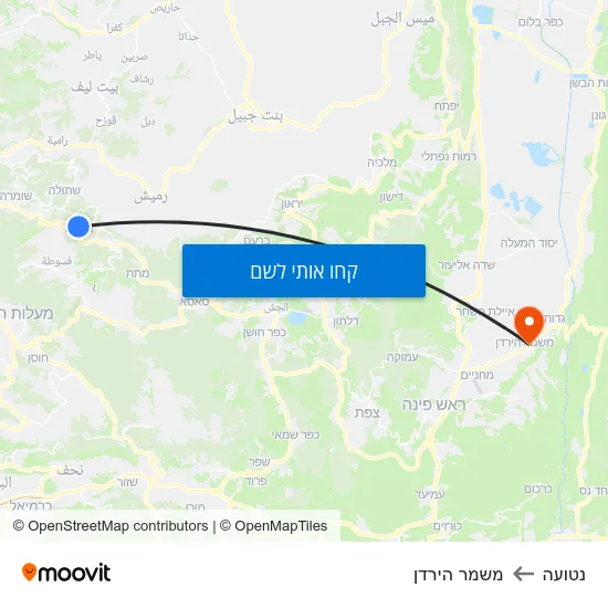 מפת נטועה למשמר הירדן