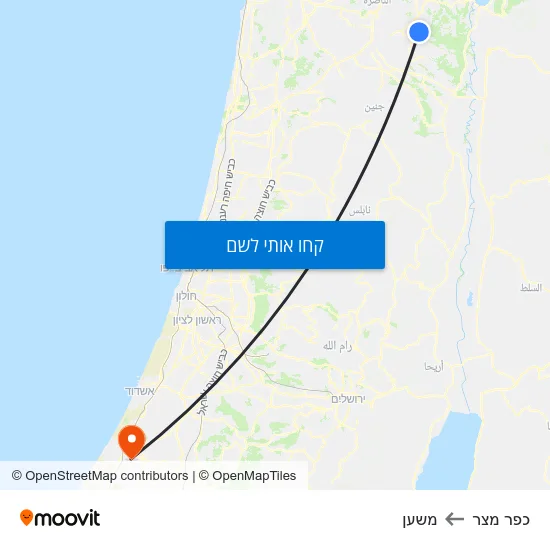 מפת כפר מצר למשען