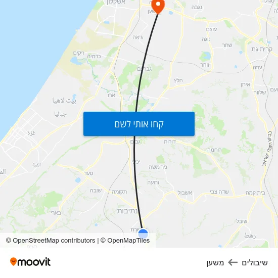מפת שיבולים למשען