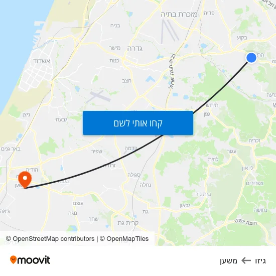 מפת גיזו למשען