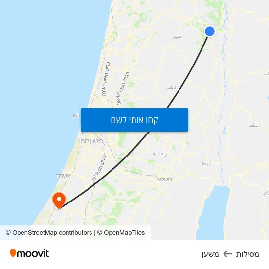 מפת מסילות למשען