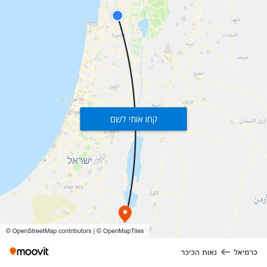 מפת כרמיאל לנאות הכיכר