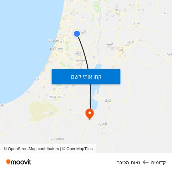 מפת קדומים לנאות הכיכר