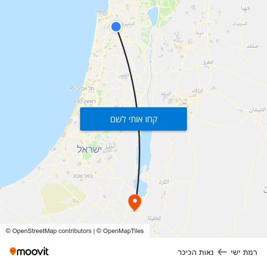 מפת רמת ישי לנאות הכיכר