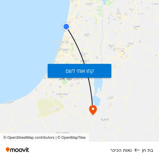 מפת בת חן לנאות הכיכר