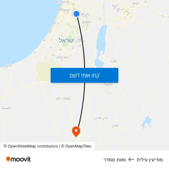 מפת מודיעין עילית לנאות סמדר