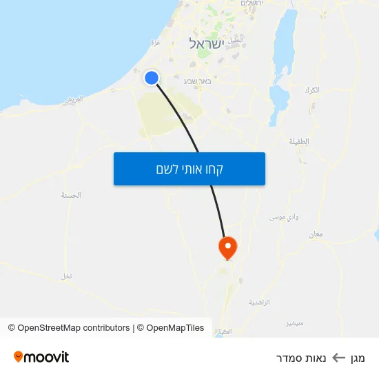 מפת מגן לנאות סמדר