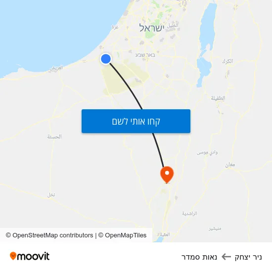 מפת ניר יצחק לנאות סמדר