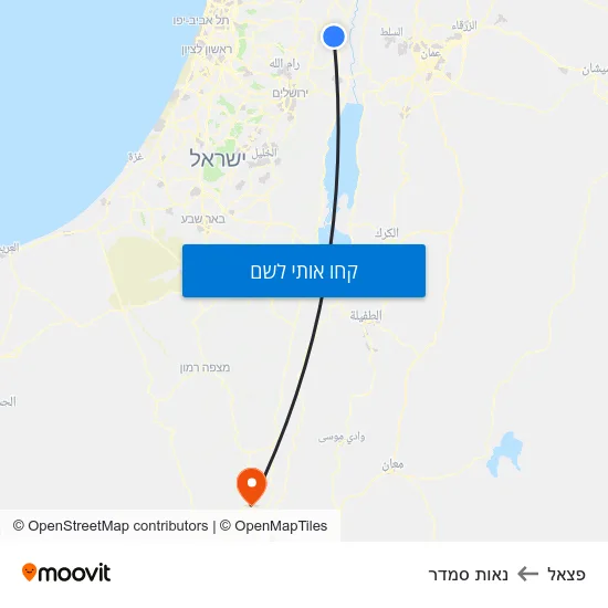 מפת פצאל לנאות סמדר