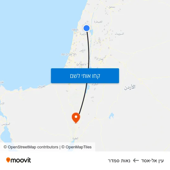 מפת עין אל-אסד לנאות סמדר