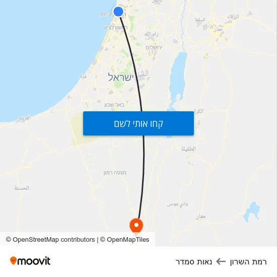 מפת רמת השרון לנאות סמדר