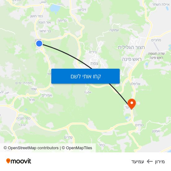 מפת מירון לעמיעד