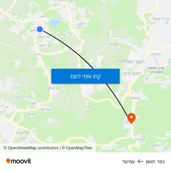 מפת כפר חושן לעמיעד