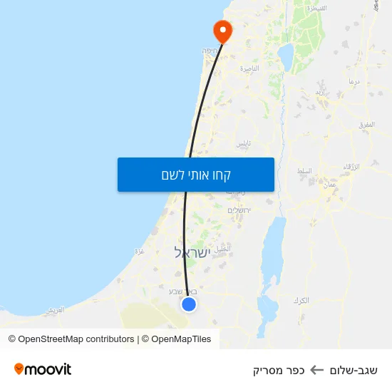 מפת שגב-שלום לכפר מסריק