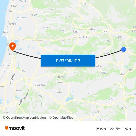מפת מגאר לכפר מסריק