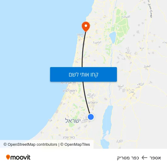 מפת אספר לכפר מסריק
