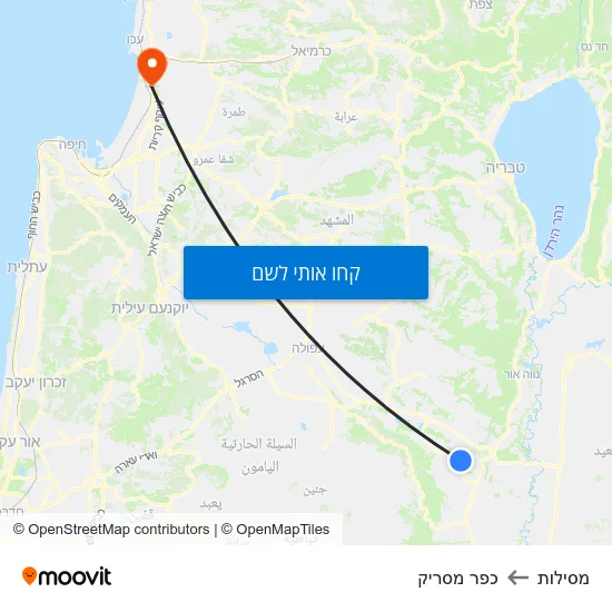 מפת מסילות לכפר מסריק