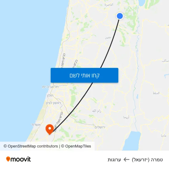 מפת טמרה (יזרעאל) לערוגות