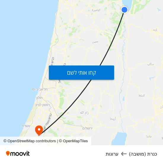 מפת כנרת (מושבה) לערוגות
