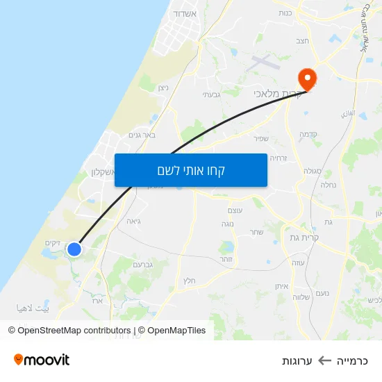 מפת כרמייה לערוגות