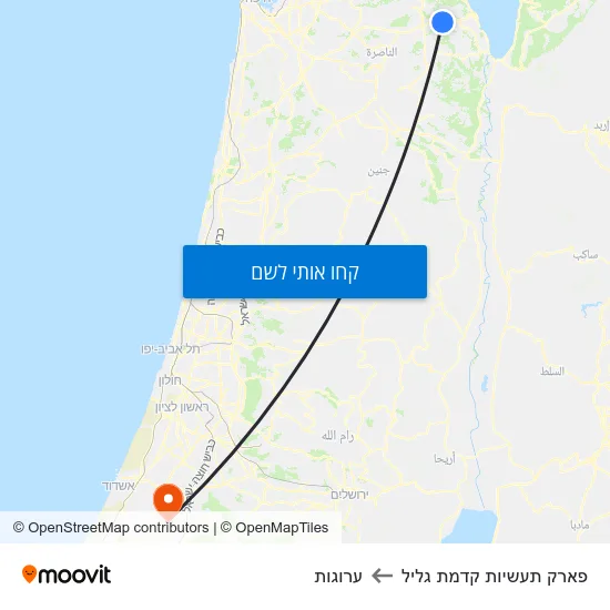 מפת פארק תעשיות קדמת גליל לערוגות