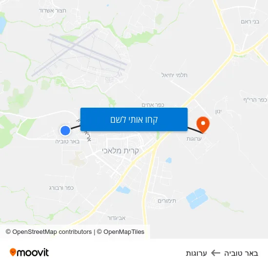 מפת באר טוביה לערוגות