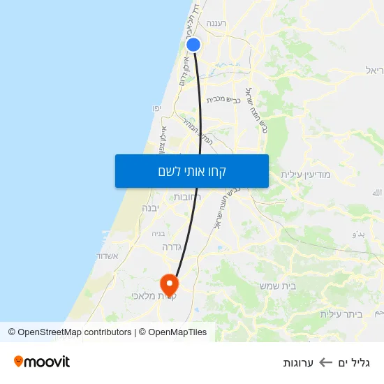 מפת גליל ים לערוגות