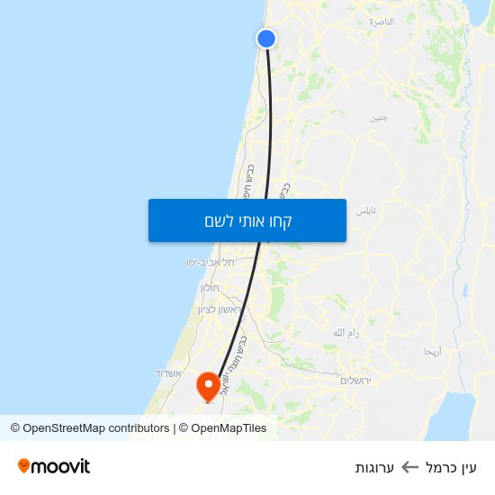 מפת עין כרמל לערוגות