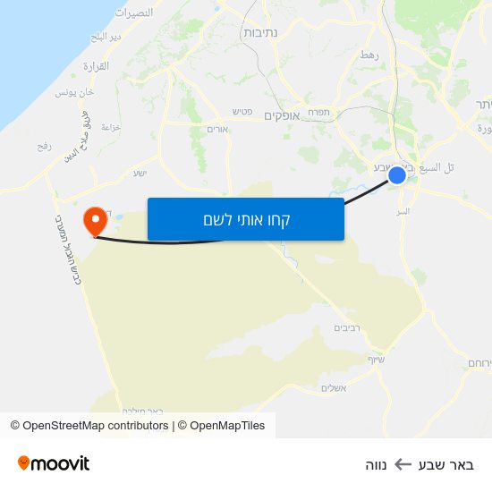 מפת באר שבע לנווה
